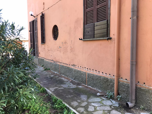 Deumidificazione umidità di risalita in una villa privata (Agro Romano - Roma)